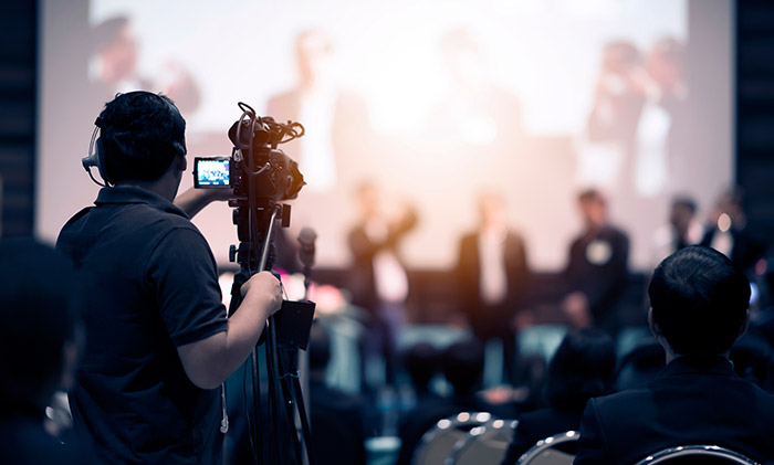 Conference and event video production crew in Prague