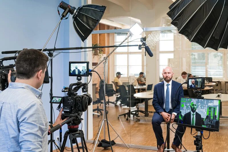 Two Camera Corporate Interview Setup: Our Cameras and Lighting Setup ...