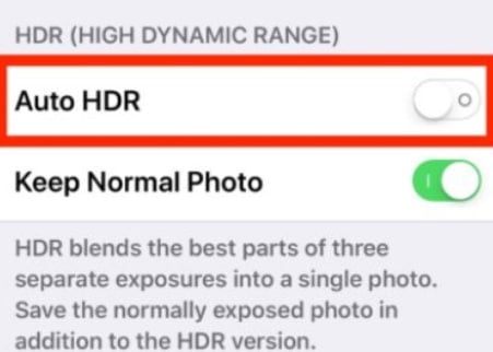 Utilize HDR - iPhone Filming Tricks