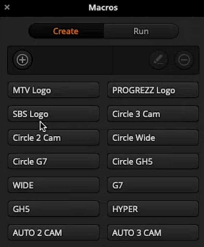 Macros Settings