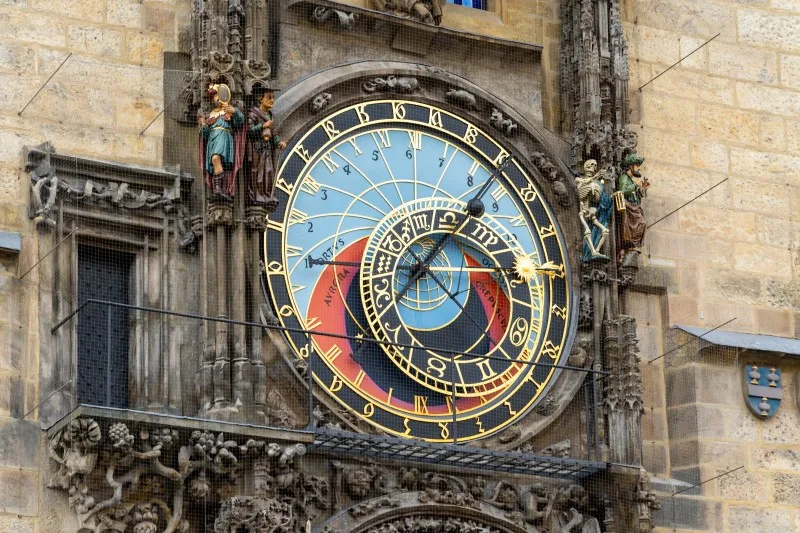 Astronomical clock on Old Town Hall in Prague