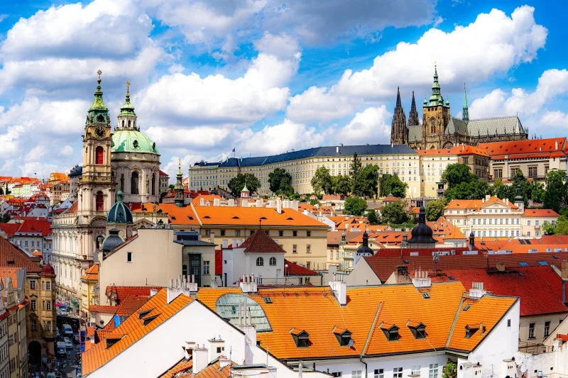 View of the Mala Strana in the afternoon