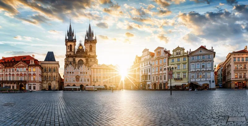 The old town square of Prague