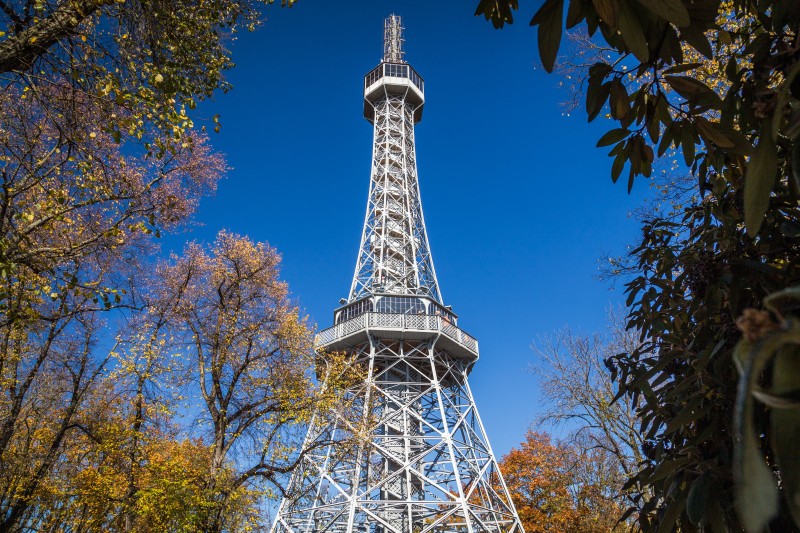 Petrin tower in Prague which serves as an observation deck