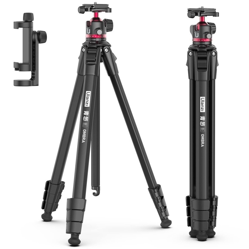 A sleek and modern tripod designed for photographers, featuring sturdy legs and adjustable height.