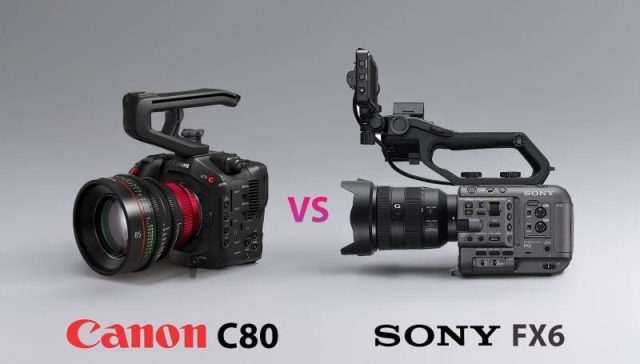 Canon C80 vs Sony FX6: Which Filmmakers Should Buy? A comparison between the Canon C80 and Sony FX6 cameras, showcasing their designs and features.