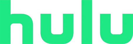 The Hulu logo displayed in vibrant green on a contrasting background, representing streaming services.