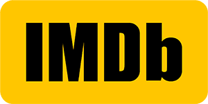 The IMDb logo in bold black letters on a yellow background, representing the popular film and TV database.