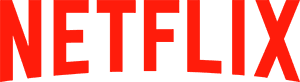 Netflix logo. A minimalistic design featuring a vibrant red background with overlapping green triangular shapes, symbolizing mountains or trees.